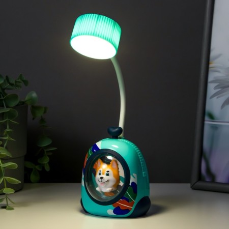 Dog table lamp LED 3W USB Blue 7x8x28 cm Risalux-2