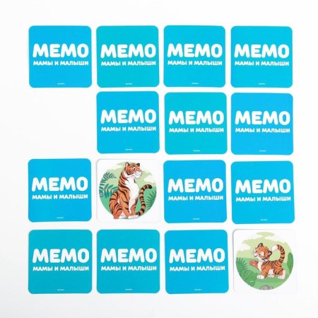 Board game "Memo. Moms and kids ", 28 cards, 3+-4