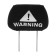 Covers on the headrest "Attention!", Black, set 2 pcs