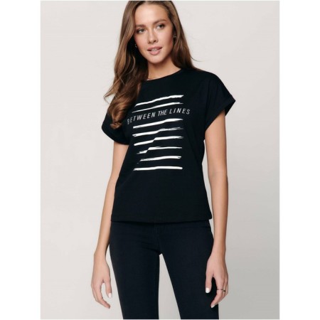 Women's T -shirt Conte Elegant, size XL, Black color-1