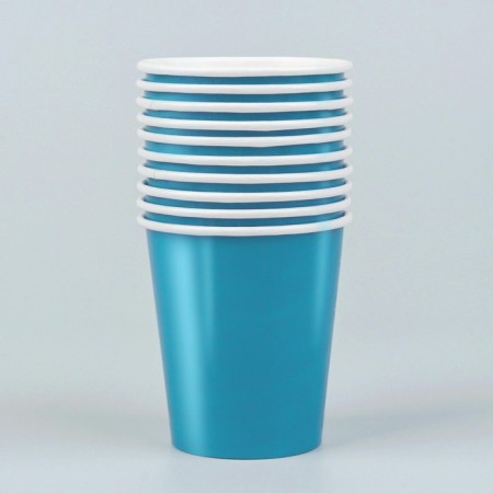 A single -single glass, monophonic, blue color, 205 ml-1