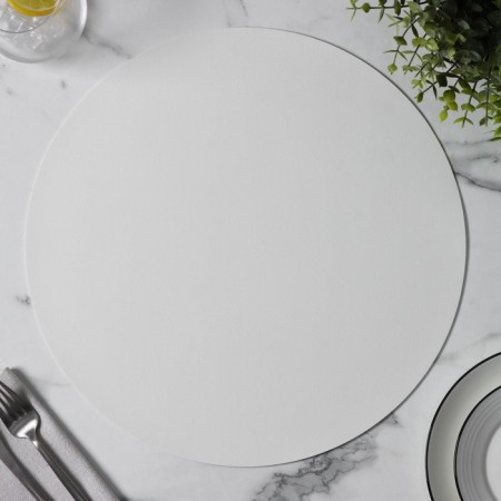 Serving napkin on the TEM table, D = 38 cm, white color-2