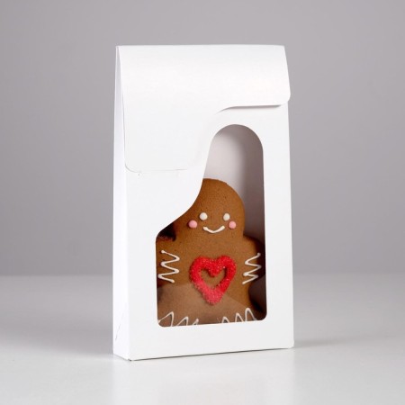 Confectionery packaging "Kulek" with a window 12 x 3 x 20 cm