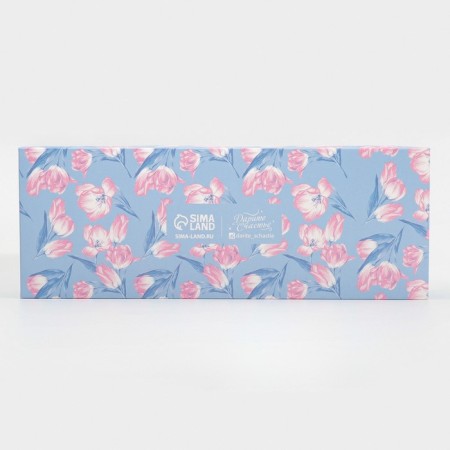 Confectionery packaging, cupcake box with PVC lid, "tenderness", 30 x 8 x 11 cm-3