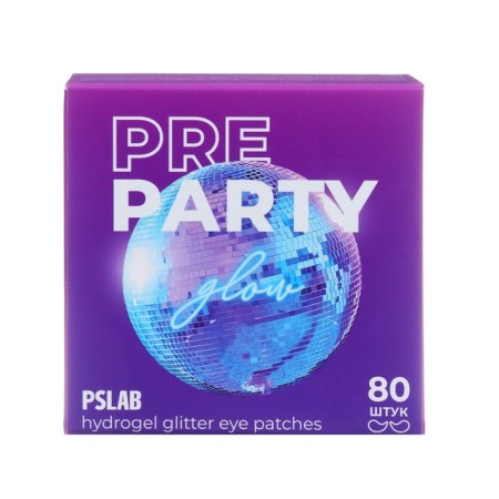 PSLAB glitter-patch with hyaluronic acid for intense hydration, 80 pcs.-2