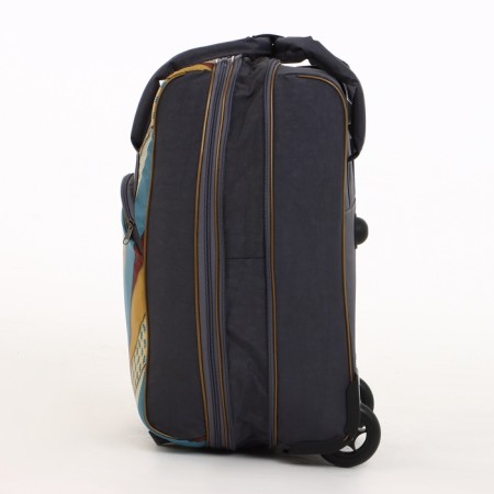 Small 37 L (S) suitcase with a SACVOYAGE bag, lightning department, extension, external pocket, gray color gray-6