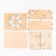 Casket "Snowflake" Natural 13x17x8 cm (set of 6 parts)