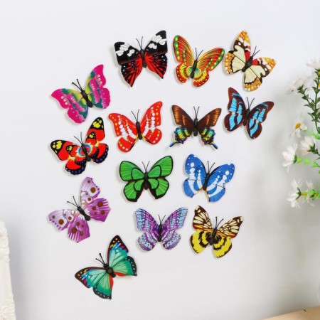Magnet Plastic "Butterfly with double wings" mix 5x7 cm-3
