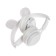 Wireless headphones Y08R, invoices, children's, BT 5.1, backlight, 400 mAh, white