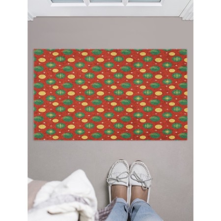 Fully rug in the hallway "Christmas radiance", size 45x75 cm