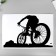 Sticker Plastic Interior Color "Cyclist Street Retraise" 40x57 cm