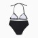 Separate swimsuit for girls, black color, height 104-110 cm
