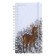 Note book A6-, 80 sheets in a cage on the crest of Cute Journal mini, plastic cover, elastic band, tinted block 80 g/m2, mix
