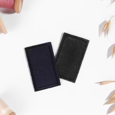 Clothing “rectangle”, 4.5 × 2.5 cm, heat-mile, dark blue color