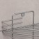 The bathroom shelf is angular 2-tier, 20.5 × 20.5 × 31.5 cm, color chromium