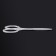 Manicure scissors "Premium", straight, narrow, 9.5 cm, on the blist, silver color