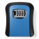 Key with a code lock, size 12x9.6x4 cm, blue color
