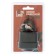 Lockland hinged lock, 40 mm, moisture -proof, short handle, 2 keys, black color