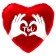 Foil ball 18 "You. Palmes with love", heart, red, 1 pc.