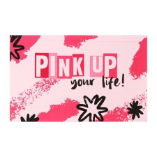 Lowed A6 Planning, with opened sheets, 50 sheets, gluing, soft cover, Pink Style