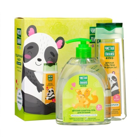 Gift set for bathing Clean line: shampoo-gel, 520 ml + gel Pen, 250 ml