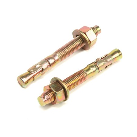 Anchor, wedge, yellow zinc, 12x100 mm, 40 pcs