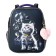 School backpack 38 x 30 x 16 cm, ergonomic back, stavia "soap bubbles", gray