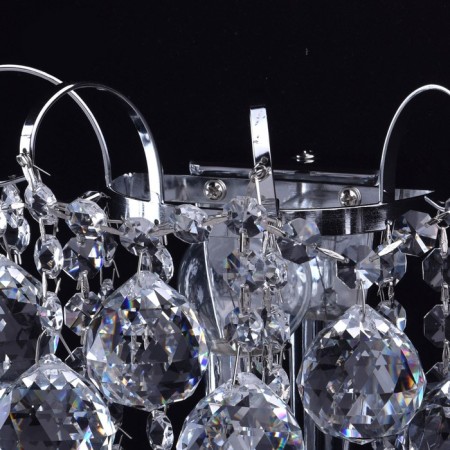 Bra "Pearls" 1x60W E14 chrome 21x22x15cm-6