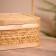 Basket with a lid weaved, from bamboo 25x25x25 cm