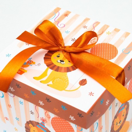 Self -assembly box "Children's" lion 15x15x15 cm-2