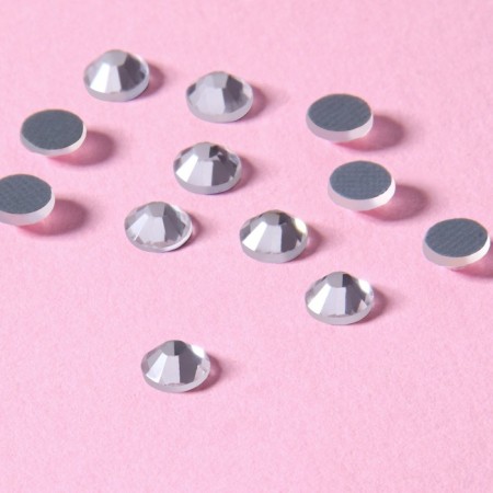 Rhinestones “Circle”, glass, D = 4.8 mm, 100 pcs, silver color-2