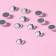 Rhinestones “Circle”, glass, D = 4.8 mm, 100 pcs, silver color