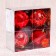 Set of balls plastic D-10 cm, 4 pcs "spell" red