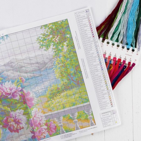 Cross embroidery "Leaning aroma"-4