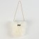 Bag for puppets "fur", white color