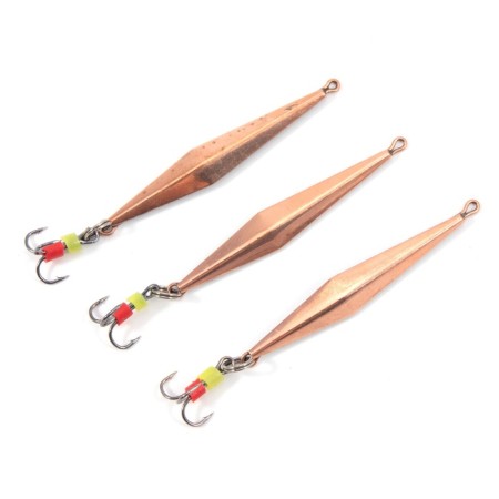 Vertical spin "Yaman" killer with a tee, size 40 mm, 3.5 g, color copper-1