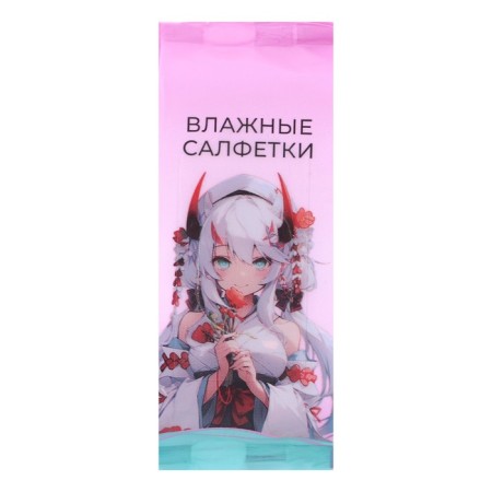 Wet napkins "anime" universal, with cotton, 8 pcs-1