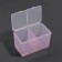 Organizer for storage, with a lid, 2 sections, 6.7 × 12.5 × 7.5 cm, color mix
