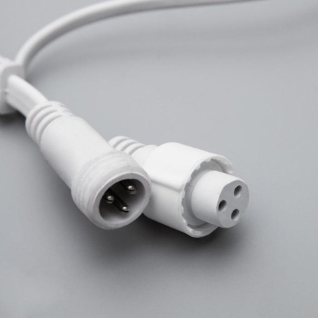 Garland "Curtain" 2 x 1.5 m, IP65, UMS, white thread, 360 LED, warm white glow, 220 V-6