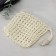 A washcloth-bag for putting a soap of a shade, 10 × 10 cm, beige
