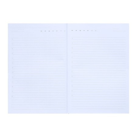 Leduced Diary A5, 160 sheets, attomex.Rigent, solid boumvinyl cover with foam rubber, liesse, block 70 g/m2, silver-7