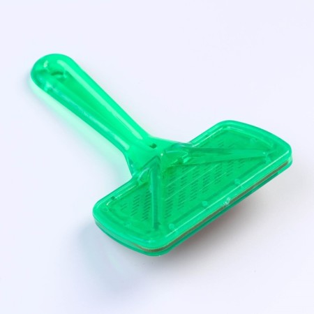 Pucupors "Simple" with a transparent handle, with drops, 9.5 x 13.8 cm, green-1