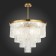 Ceiling Ceiling ST LUCE. SL1230.302.08. Stabia. 8x60 watts, E14, 60x60x75 cm, brass color