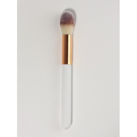 Make-up brush "White", 18 (+/- 1) cm, white color-1