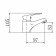 Fashun A1016 shell mixer, one -leaf, pour 97 mm, brass, chrome