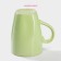 Ceramic share mug "Pastel", 280 ml, green color