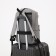 Male backpack on a zipper, Fulldorn, external pocket, a suitcase mount, color gray color