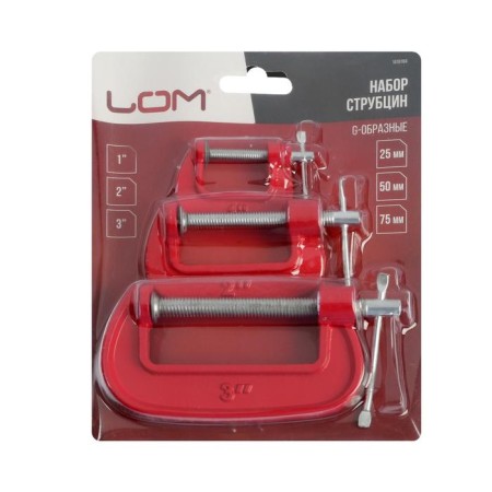 Set Stroking G-shaped scrap, 1-2-3 "(25-50-75 mm), 3 pcs.-6