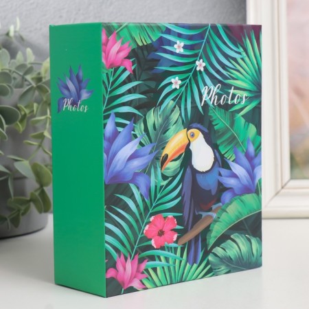 Photo album in 100 photos 10x15 cm, plastic. Belle Fleur sheets Tukan