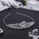 Hair diadem "flicker" crown, silver
